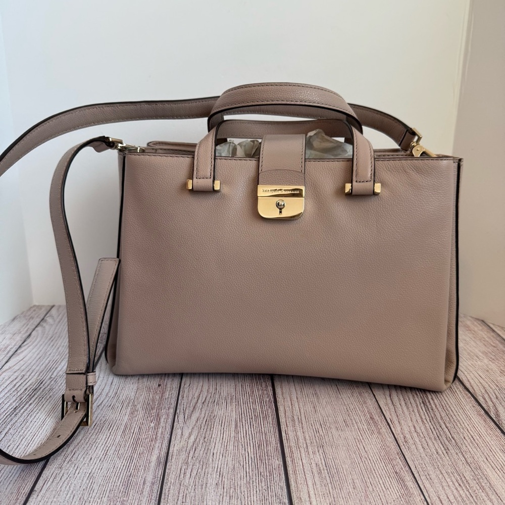 KATE SPADE Lovett Street Palma Leather Satchel Tote NWOT